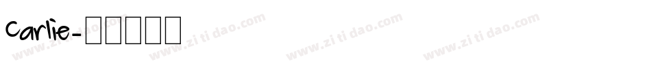 Carlie字体转换