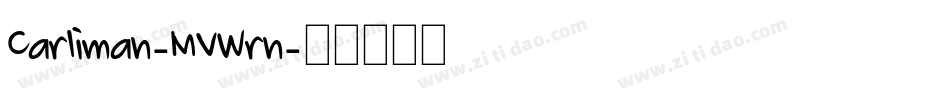 Carliman-MVWrn字体转换