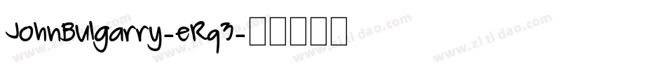 JohnBulgarry-eRq3字体转换