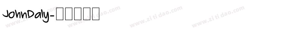 JohnDaly字体转换