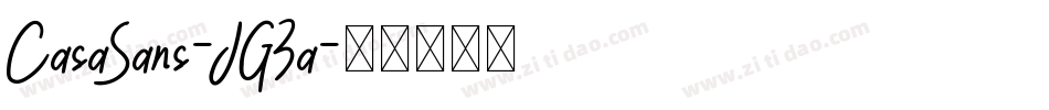CasaSans-JG3a字体转换