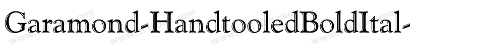 Garamond-HandtooledBoldItal字体转换