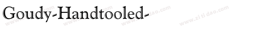 Goudy-Handtooled字体转换