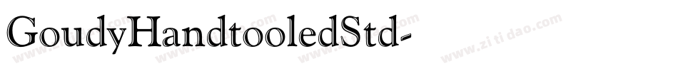 GoudyHandtooledStd字体转换