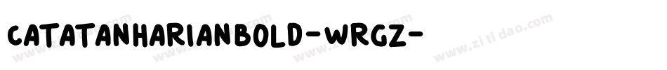 CatatanHarianBold-WRGz字体转换