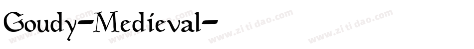 Goudy-Medieval字体转换