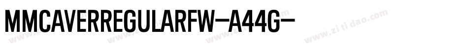 MmCaverRegularFw-A44g字体转换