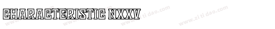 Characteristic-nXxV字体转换