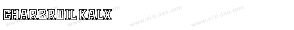 Charbroil-KAlX字体转换