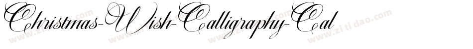 Christmas-Wish-Calligraphy-Call字体转换