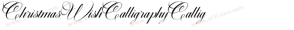 ChristmasWishCalligraphyCalligraphy-yKzZ字体转换