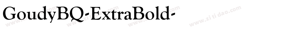 GoudyBQ-ExtraBold字体转换