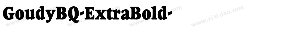 GoudyBQ-ExtraBold字体转换