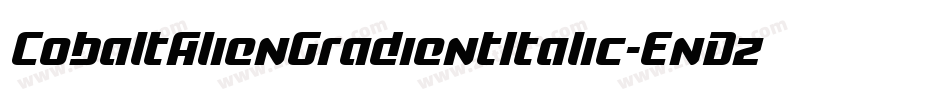 CobaltAlienGradientItalic-EnDz字体转换