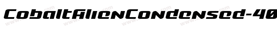 CobaltAlienCondensed-40p6字体转换