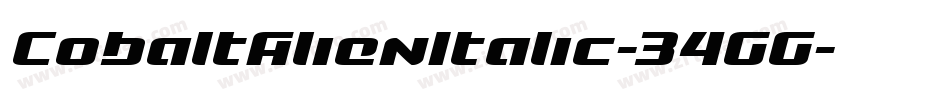 CobaltAlienItalic-34GG字体转换