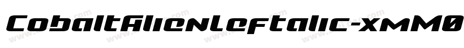 CobaltAlienLeftalic-xmM0字体转换