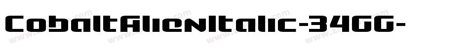 CobaltAlienItalic-34GG字体转换