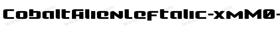 CobaltAlienLeftalic-xmM0字体转换