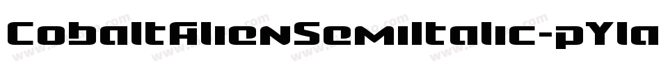 CobaltAlienSemiItalic-pYla字体转换