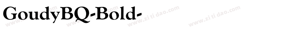 GoudyBQ-Bold字体转换