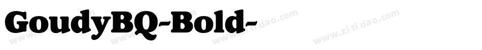 GoudyBQ-Bold字体转换