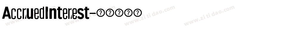 AccruedInterest字体转换
