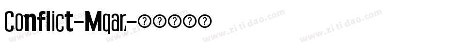 Conflict-Mqar字体转换