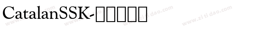 CatalanSSK字体转换