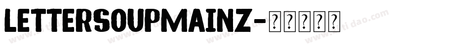 LetterSoupMainz字体转换