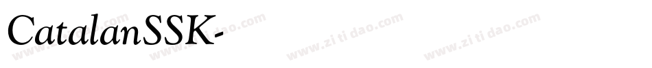 CatalanSSK字体转换