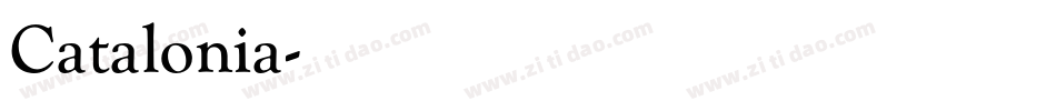 Catalonia字体转换
