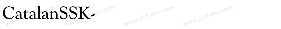 CatalanSSK字体转换