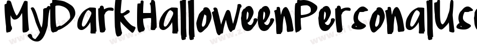 MyDarkHalloweenPersonalUse-4V09字体转换 MyDarkHalloweenPersonalUse-4V09字体转换
