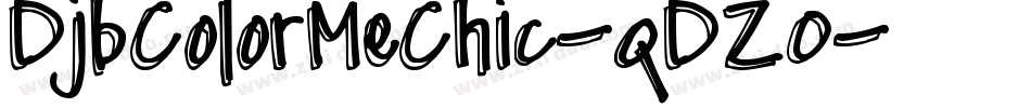 DjbColorMeChic-qDZ0字体转换