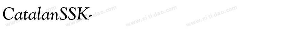 CatalanSSK字体转换