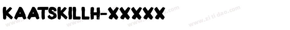 KaatskillH字体转换