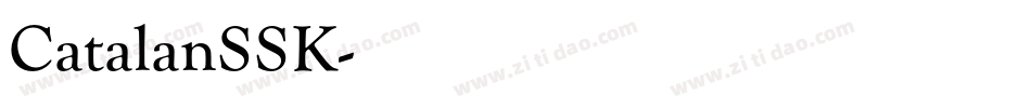 CatalanSSK字体转换
