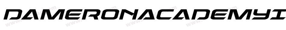 DameronAcademyItalic-Va1Z字体转换
