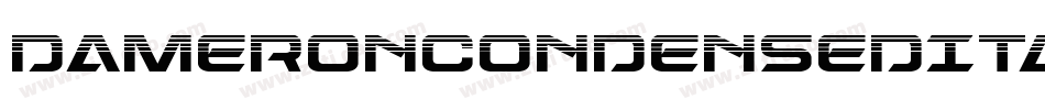 DameronCondensedItalic-63rY字体转换