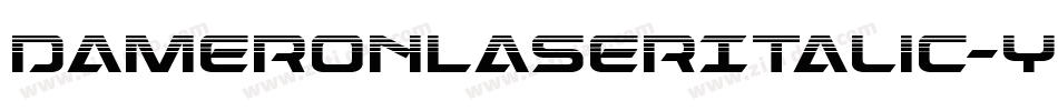 DameronLaserItalic-YZdO字体转换