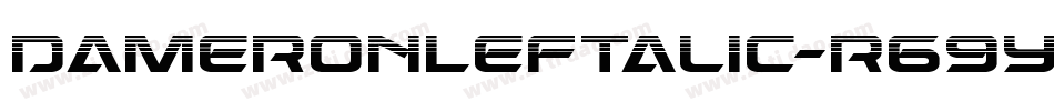 DameronLeftalic-r69y字体转换