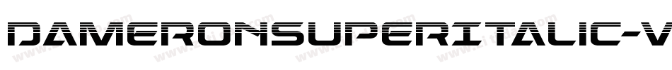 DameronSuperItalic-vzLE字体转换