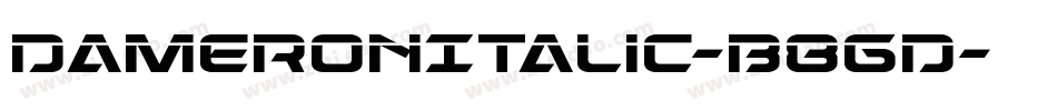 DameronItalic-B8gd字体转换