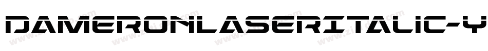 DameronLaserItalic-YZdO字体转换
