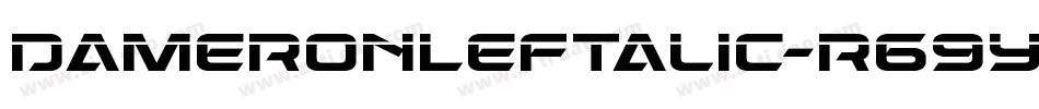 DameronLeftalic-r69y字体转换