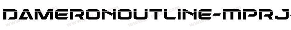 DameronOutline-MPRJ字体转换