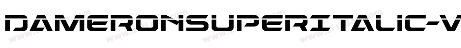 DameronSuperItalic-vzLE字体转换