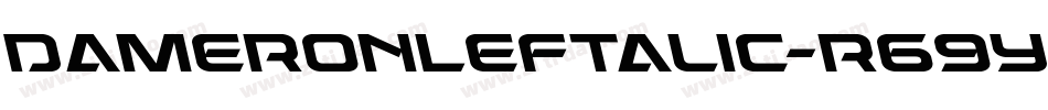 DameronLeftalic-r69y字体转换