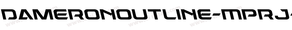 DameronOutline-MPRJ字体转换
